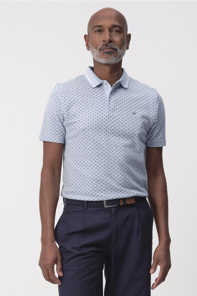 STANSON AOP POLO KM 096117 3251 Chambray blue